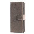Klapkové puzdro pre Oppo Reno6 5G, Mandala, sivé