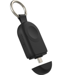 Indukčná prívesná nabíjačka pre Apple Watch a slúchadlá AirPods Pro 2, čierny