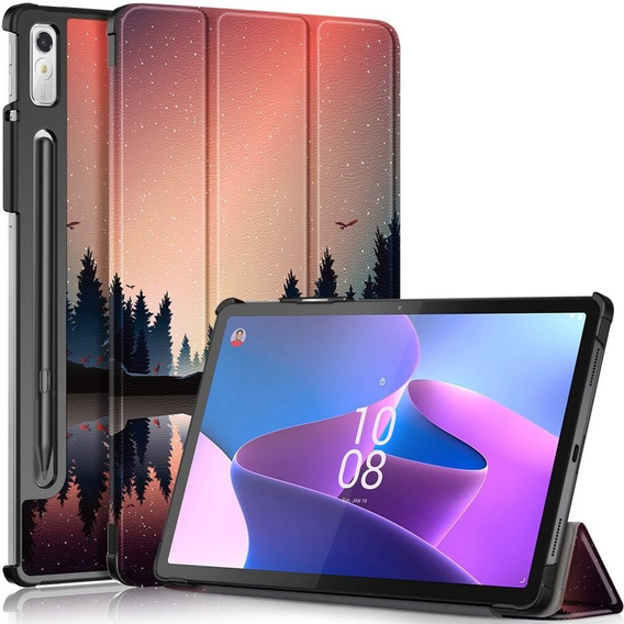 Obal na mobil pre Lenovo Tab P11 Pro Gen 2 2022, Smartcase Pen Slot, forest and lake
