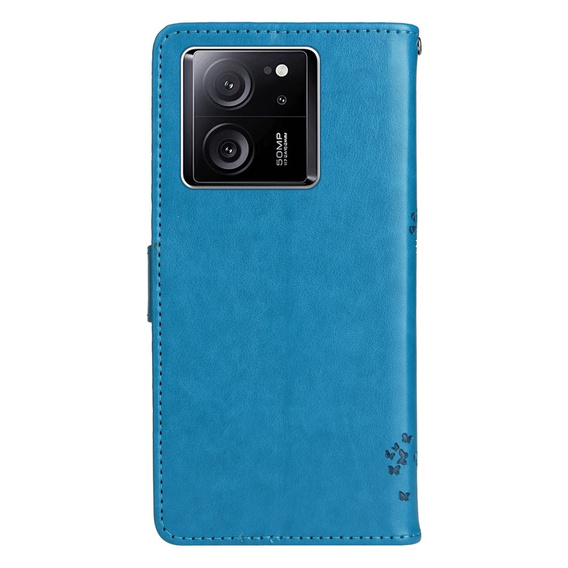 Klapkové puzdro pre Xiaomi 13T / 13T Pro, stromček, modré