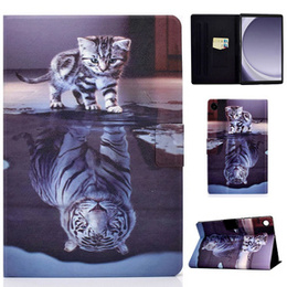 Obal na mobil pre Samsung Galaxy Tab A9 X110 / X115, cat and tiger