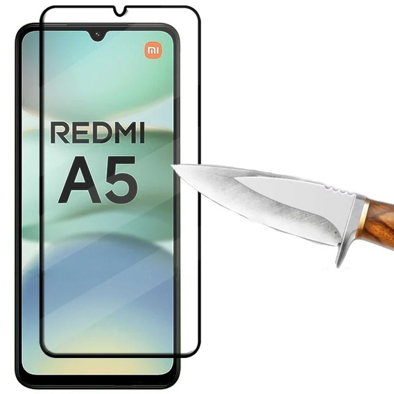 3D tvrdené sklo pre Xiaomi Redmi A5, čierny rám