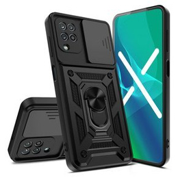 Obal na mobil pre Samsung Galaxy A12 / M12 / A12 2021, CamShield Slide, čierne