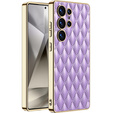 Puzdro pre Samsung Galaxy S25 Ultra, Leather Rhombus, fialové