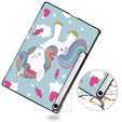 Puzdro pre Samsung Galaxy Tab S10 Lite / S10 FE / S9 FE, s chlopňou, unicorn