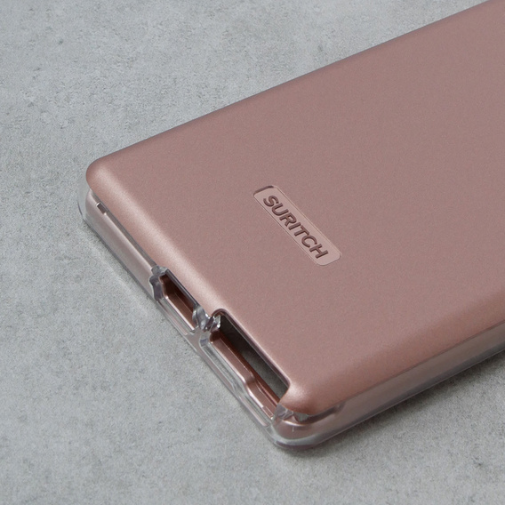 Obal na mobil pre Samsung Galaxy S23 Ultra, Suritch Full Body, ružové rose gold