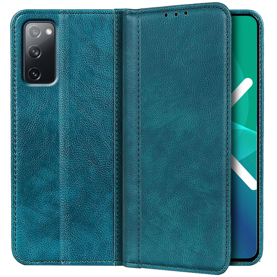 Obal na mobil pre Samsung Galaxy S20 FE, Wallet Litchi Leather, zelený