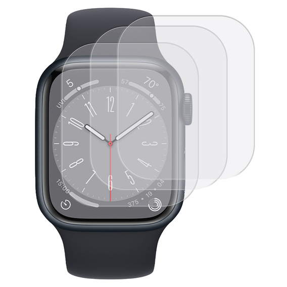 3x ERBORD Hydrogélová fólia pre Apple Watch 7/8 45mm