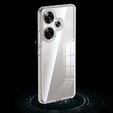 Obal na mobil pre Xiaomi Poco F6, Fusion Hybrid, priehľadné