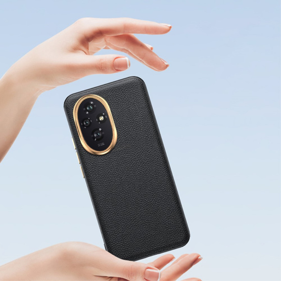 Kožené puzdro pre Honor 200 Pro 5G, leather hybrid, čierne