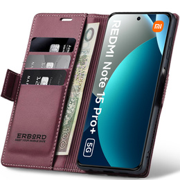 ERBORD Lesklé puzdro Litchi pre Xiaomi Redmi Note 15 Pro Plus 5G / Poco M8 Pro 5G