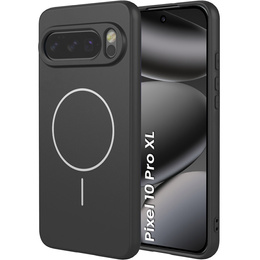 Silikónové puzdro pre Google Pixel 10 Pro XL, pre MagSafe, čierne