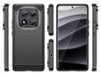 Obal na mobil pre Xiaomi Redmi Note 14 Pro, Carbon, čierne