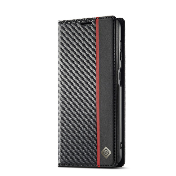 Flipové puzdro pre Samsung Galaxy S25 FE, Carbon LC.IMEEKE, čierne