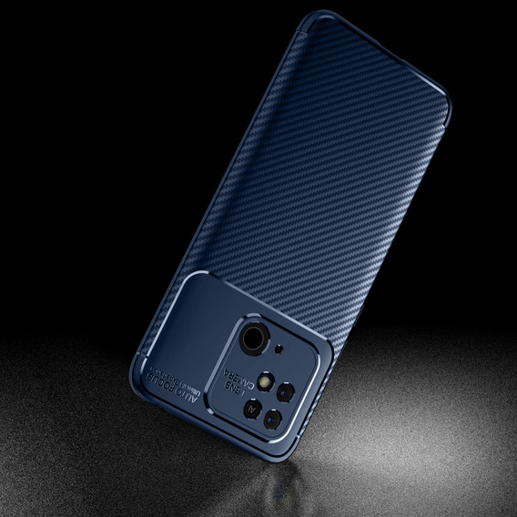 Obal na mobil pre Xiaomi Redmi 10C, Carbon Gel, tmavomodré
