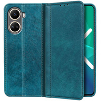 Obal na mobil pre Huawei Nova 10 SE, Wallet Litchi Leather, zelený