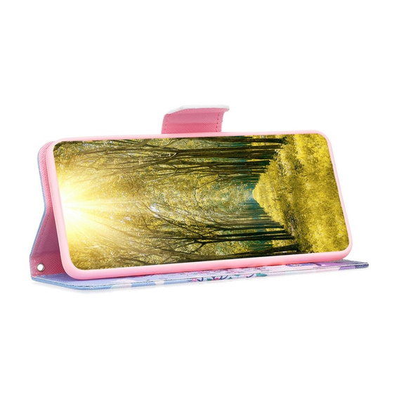 Klapkové puzdro pre Xiaomi Redmi 12C, Wallet, tree & owls, modré