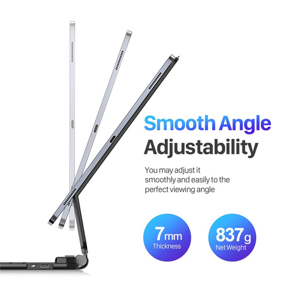Dux Ducis Puzdro s Bluetooth klávesnicou pre Samsung Galaxy Tab S10 Ultra / S9 Ultra / S8 Ultra
