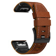 Kožený remienok Quickfit pre Garmin Fenix 5/6/6 PRO/7 Forerunner 965/955/945
