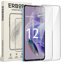 2x tvrdené sklo pre Xiaomi Redmi Note 12 Pro+ 5G / 12 Pro 5G / POCO X5 PRO 5G, ERBORD 9H Hard Glass na displeji