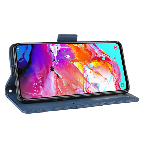 Klapkové puzdro pre Samsung Galaxy A20s, Card Slot, tmavomodré