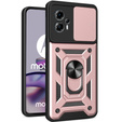 Obal na mobil pre Motorola Moto G13 / G23, CamShield Slide, ružové rose gold