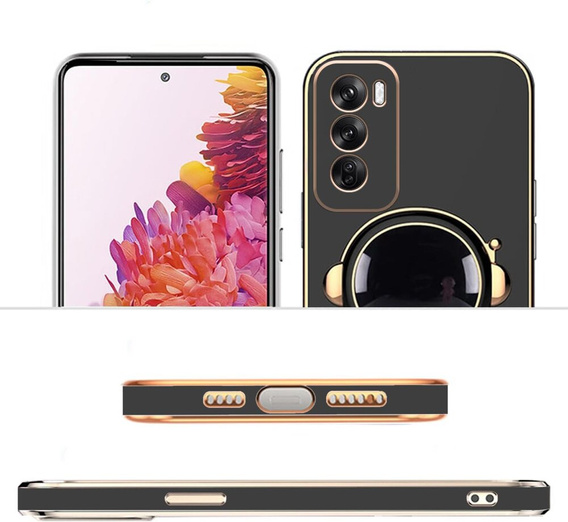Obal na mobil pre Oppo Reno 12, Astronaut, čierne