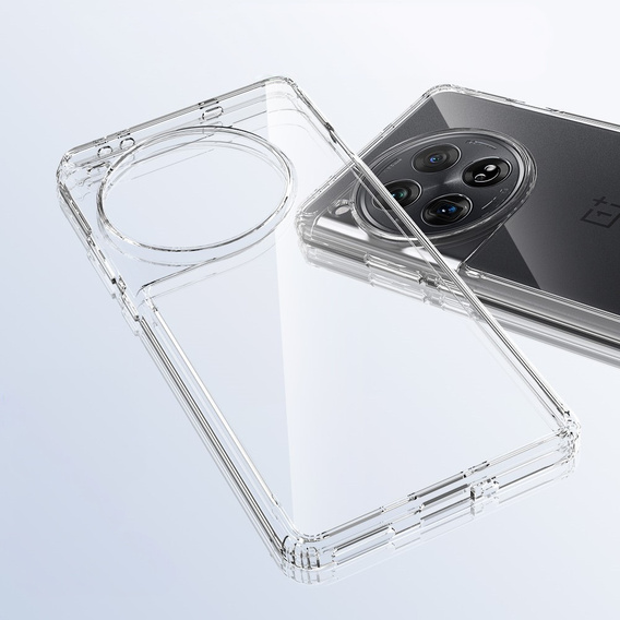 Obal na mobil pre OnePlus 12 5G, Fusion Hybrid, priehľadné