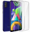 2x tvrdené sklo pre Samsung Galaxy M21, ERBORD 9H Hard Glass na displeji