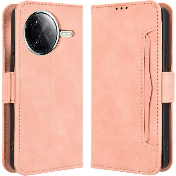 Klapkové puzdro pre Xiaomi Poco F7 Pro, Card Slot, ružové