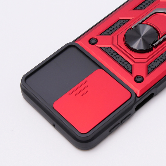 Obal na mobil pre Motorola Moto G54 5G, CamShield Slide, červené