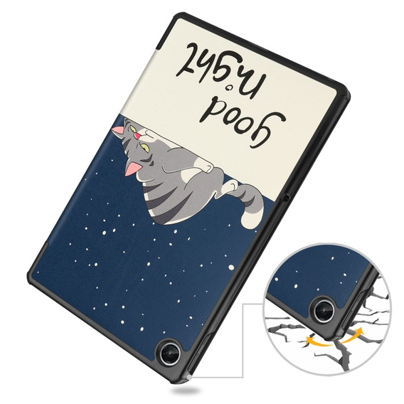 Puzdro pre Lenovo Tab M10 Plus 10.6 Gen 3 TB-125F TB-128F, Smartcase, sleeping cat