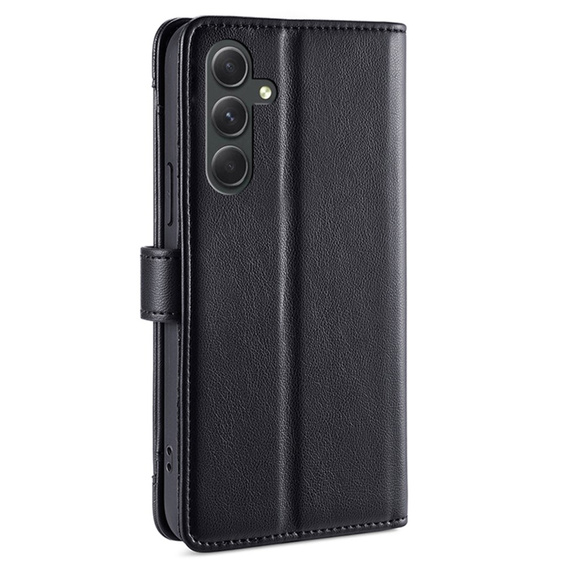 Klapkové puzdro pre Samsung Galaxy A54 5G, Wallet Zipper Pocket, čierne