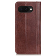 Flipové puzdro pre Google Pixel 9A, Split Leather, hnedé
