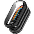 Puzdro 2v1 + tvrdené sklo pre Xiaomi Smart Band 10 / 9 / 8, čierne