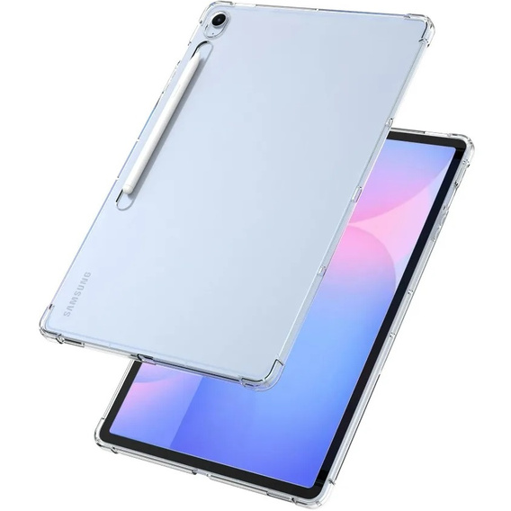 Puzdro pre Samsung Galaxy Tab S10 FE+ Plus, silikónové, priehľadné
