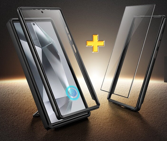 Puzdro pre Samsung Galaxy S24, séria Tongate MECH so stojanom, čierne