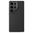 Puzdro pre Samsung Galaxy S25 Ultra, pancierované Nillkin, Carboprof Case, pre Magsafe, čierne