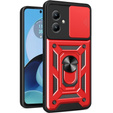 Obal na mobil pre Motorola Moto G14, CamShield Slide, červené