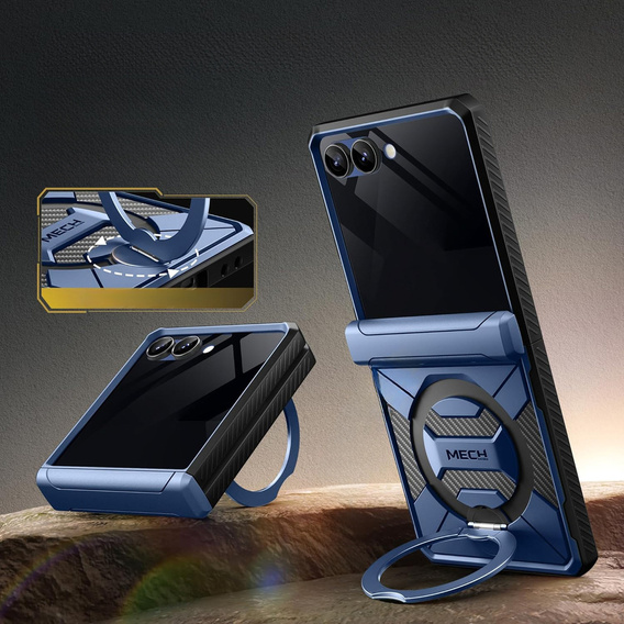 Puzdro Tongate MECH s MagSafe pre Samsung Galaxy Z Flip7 FE / Z Flip6, zelené