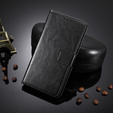 Klapkové puzdro pre T Phone 3 5G, Crazy Horse Wallet, čierne