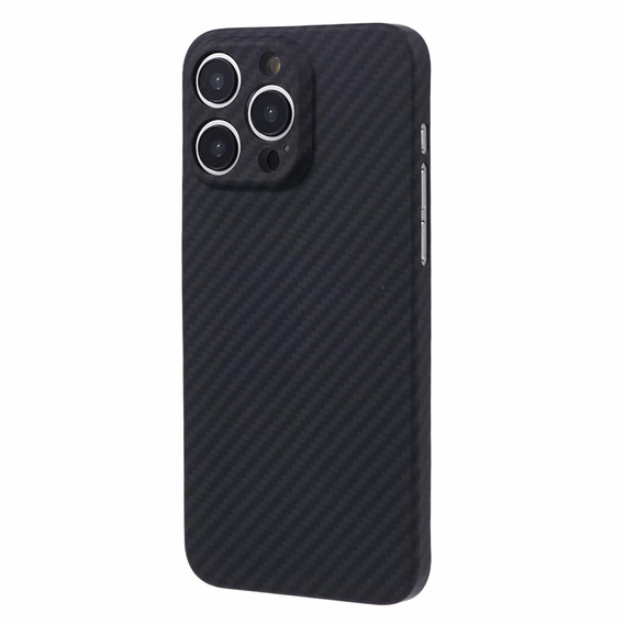 Puzdro pre iPhone 15 Pro Max, Aramid Fiber Cover, čierne