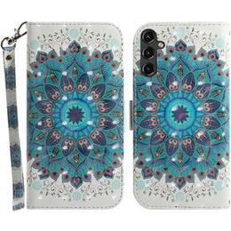 Klapkové puzdro pre Samsung Galaxy A14 4G/5G, Wallet mandala, biele