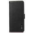 KHAZNEH RFID puzdro pre Motorola Moto G04 / G24 / G24 Power, Litchi Texture, čierne