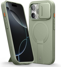 Puzdro pre iPhone 16 Pro, Suritch Shockproof, pre MagSafe, zelený