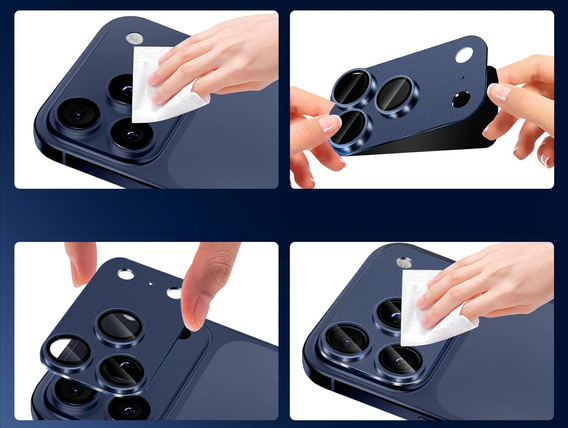 2x tvrdené sklo ERBORD pre fotoaparát iPhone 17 Pro Max