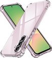 Puzdro pre Samsung Galaxy A56, Erbord Dropproof, priehľadné + sklo