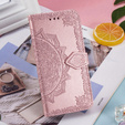 Klapkové puzdro pre Samsung Galaxy Z Fold3 5G, Mandala, ružové rose gold