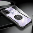 Puzdro pre Xiaomi Redmi A5, s magnetickým štítkom, transparentné / čierne