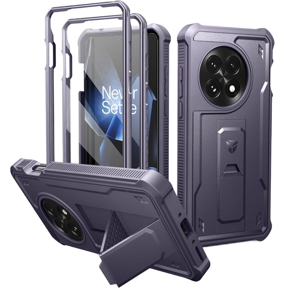 Obrnené puzdro pre OnePlus 13, Dexnor Full Body (Two Frames), fialové